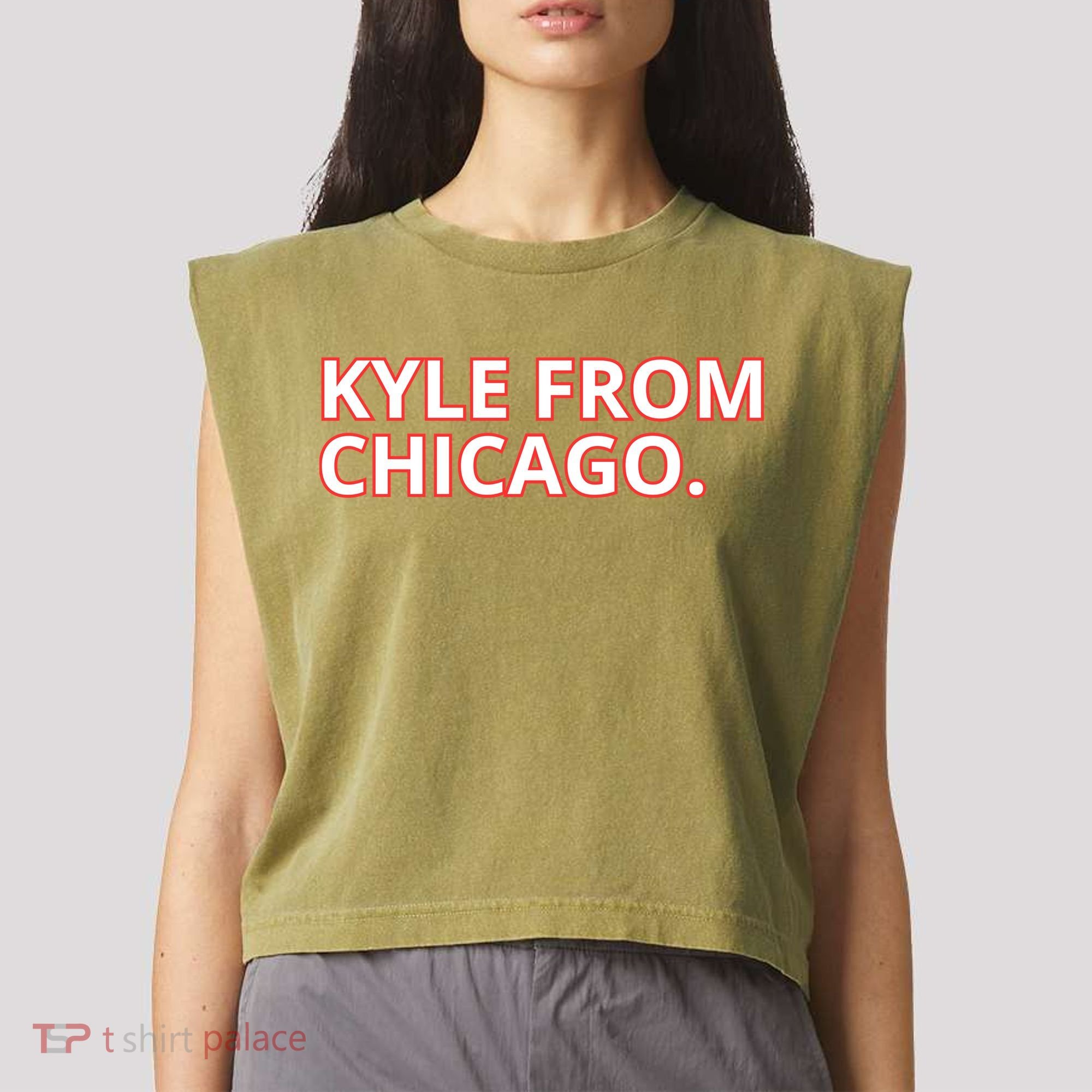 Kyle From Chicago Garment-Dyed Women's Muscle Tee