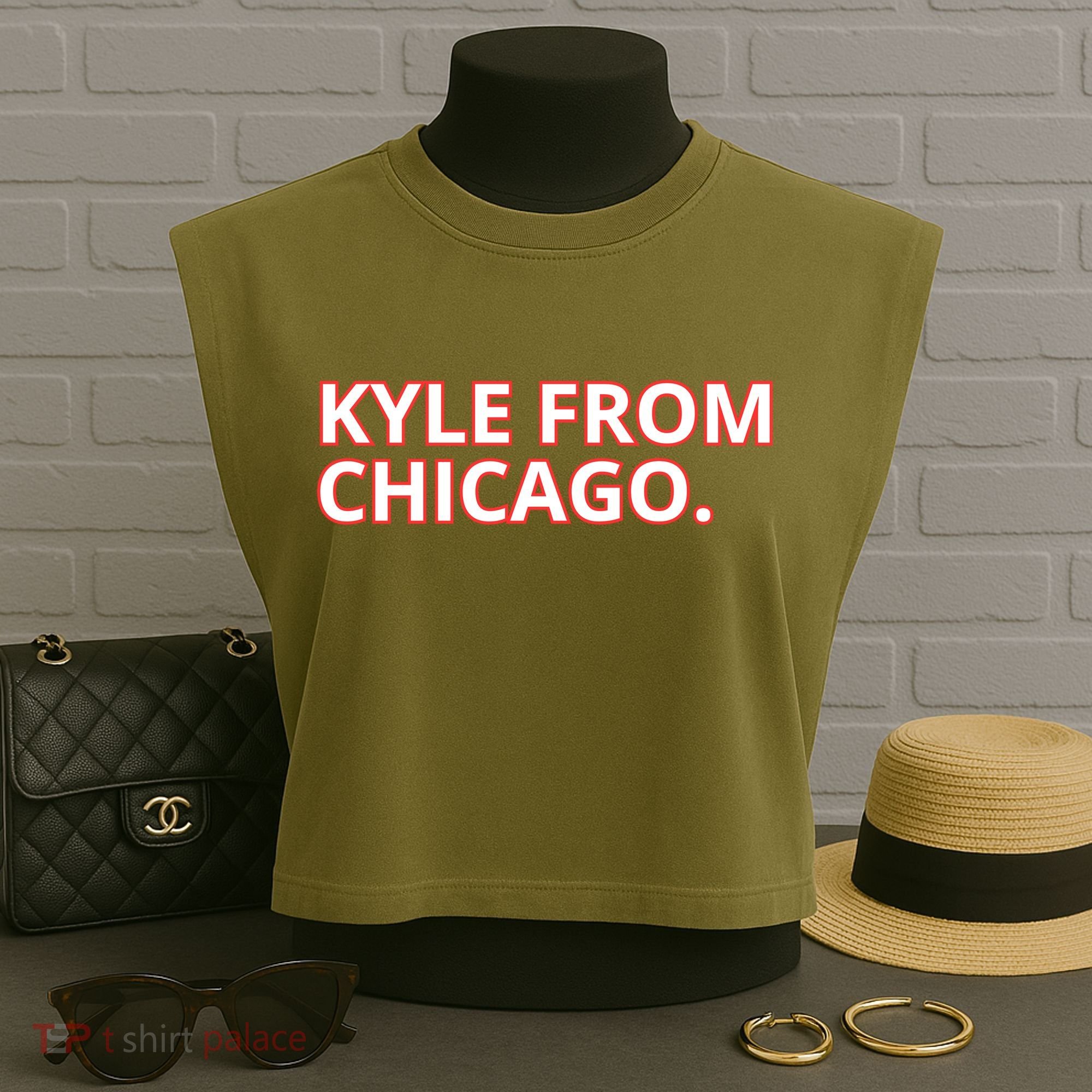 Kyle From Chicago Garment-Dyed Women's Muscle Tee