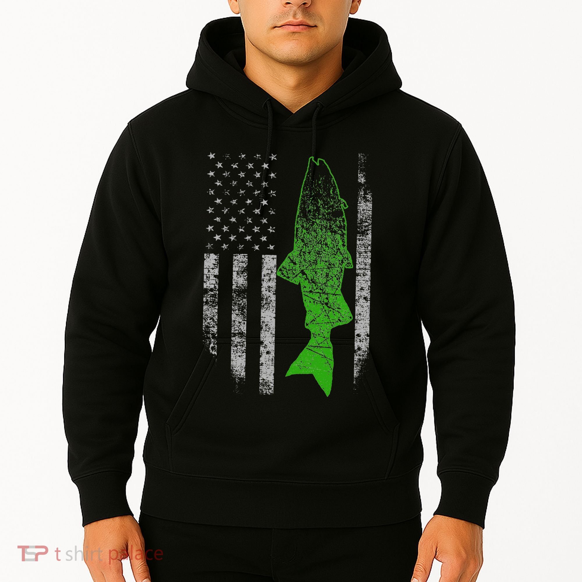 Kokanee Flag Cool Kokanee Fishing Hoodie
