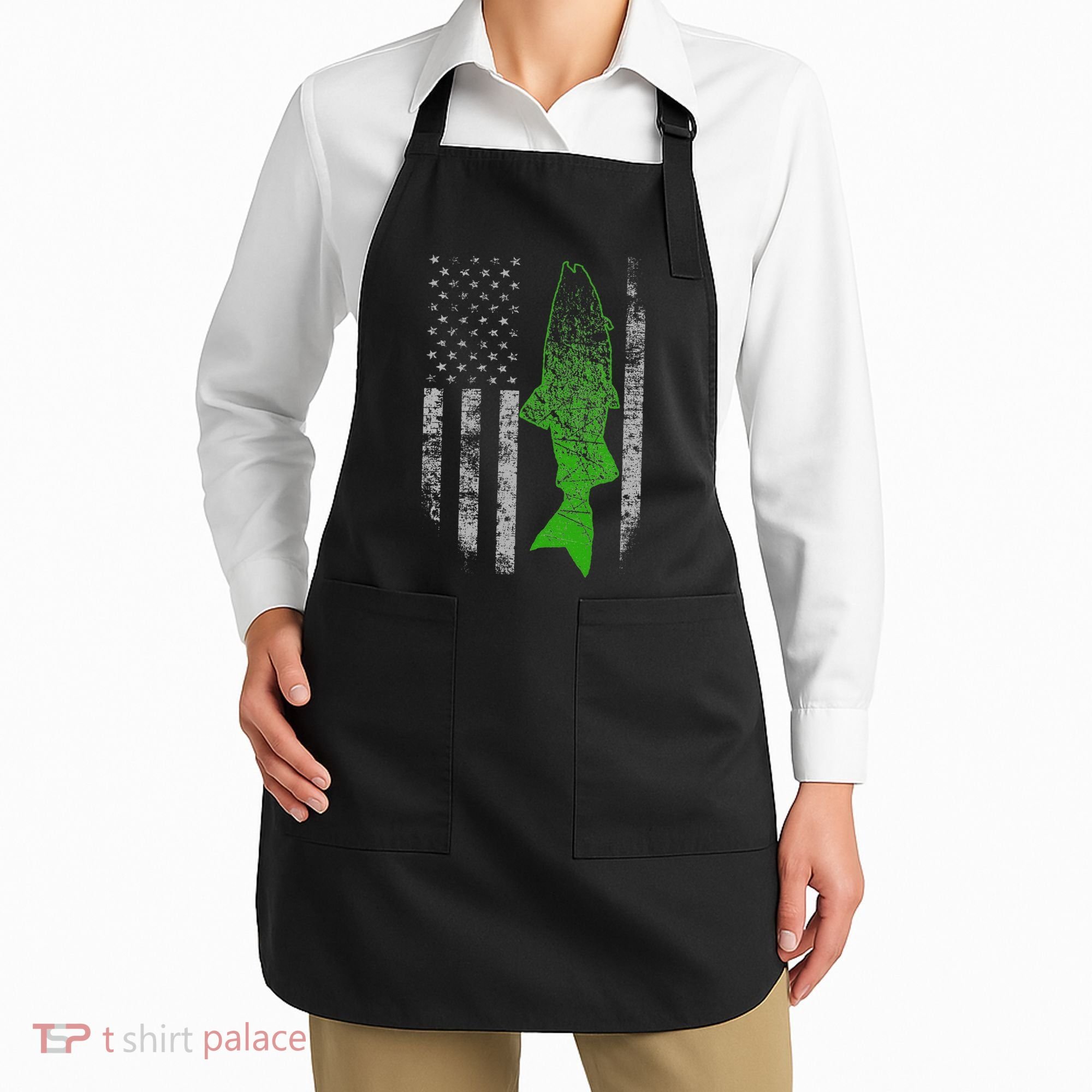 Kokanee Flag Cool Kokanee Fishing Apron