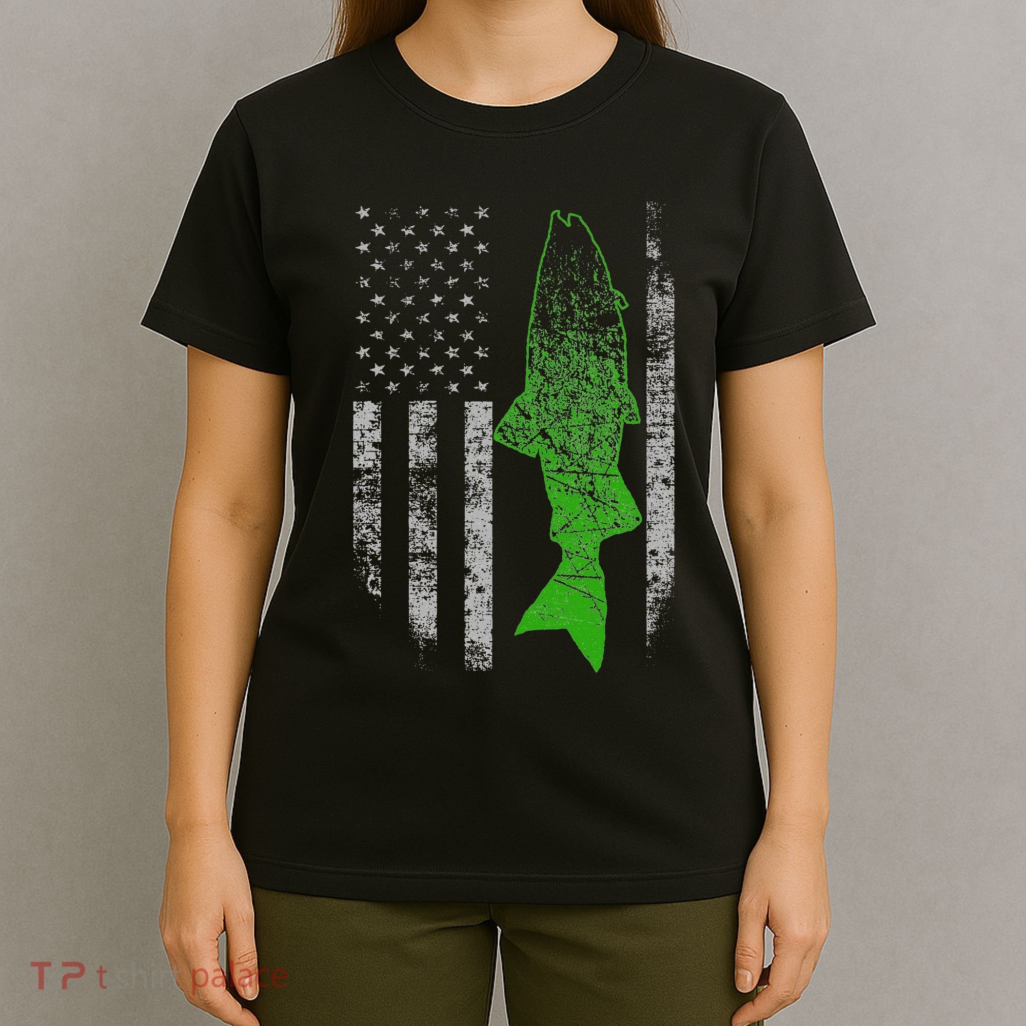 Kokanee Flag Cool Kokanee Fishing T-Shirt