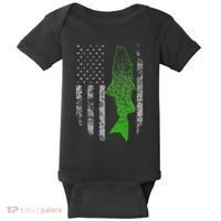 Kokanee Flag Cool Kokanee Fishing Baby Bodysuit thumb 0