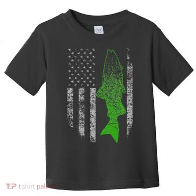 Kokanee Flag Cool Kokanee Fishing Toddler T-Shirt