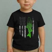 Kokanee Flag Cool Kokanee Fishing Toddler T-Shirt thumb 2