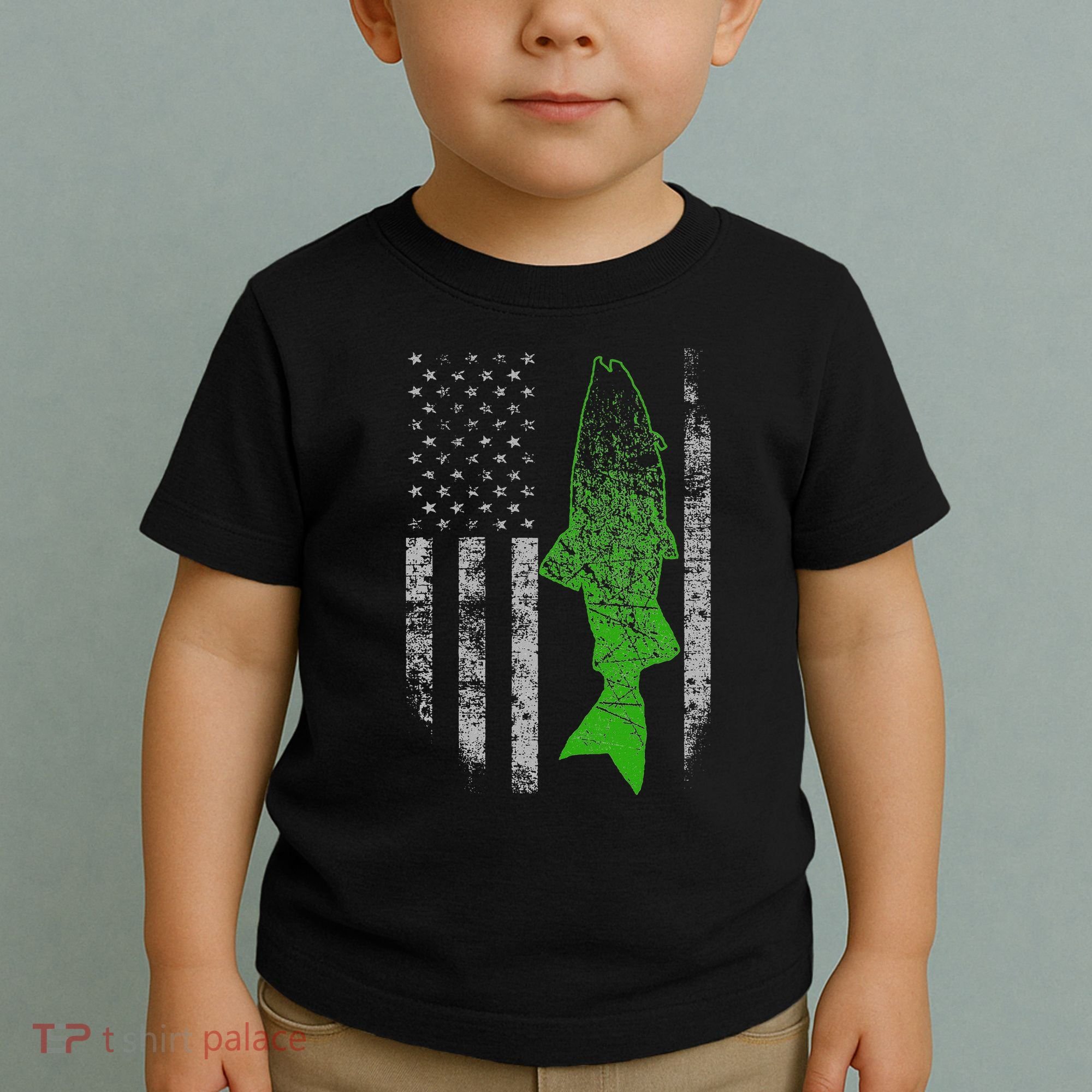 Kokanee Flag Cool Kokanee Fishing Toddler T-Shirt