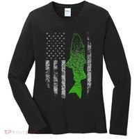 Kokanee Flag Cool Kokanee Fishing Women's Long Sleeve Shirt thumb 0