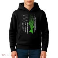 Kokanee Flag Cool Kokanee Fishing Kids Hoodie thumb 4