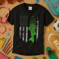 Kokanee Flag Cool Kokanee Fishing Kids T-Shirt thumb 3