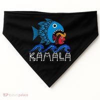 Kamala Fish Eat Fish USA-Made Doggie Bandana thumb 0