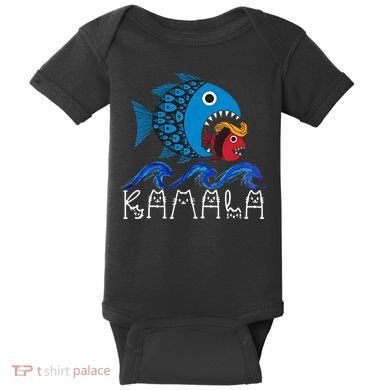 Kamala Fish Eat Fish Baby Bodysuit