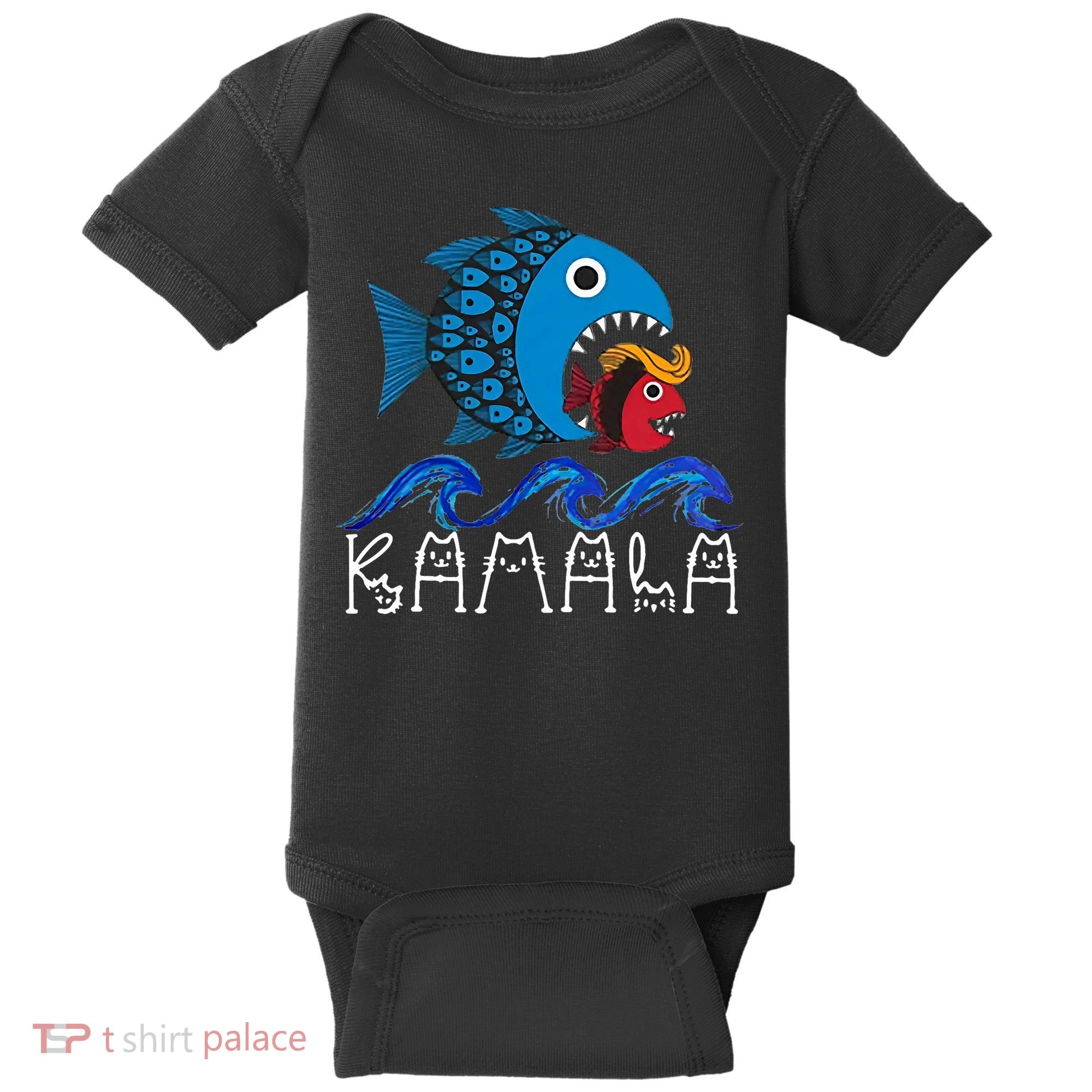 Kamala Fish Eat Fish Baby Bodysuit