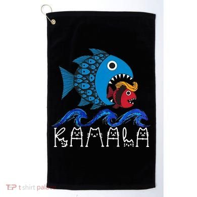 Kamala Fish Eat Fish Golf Towel