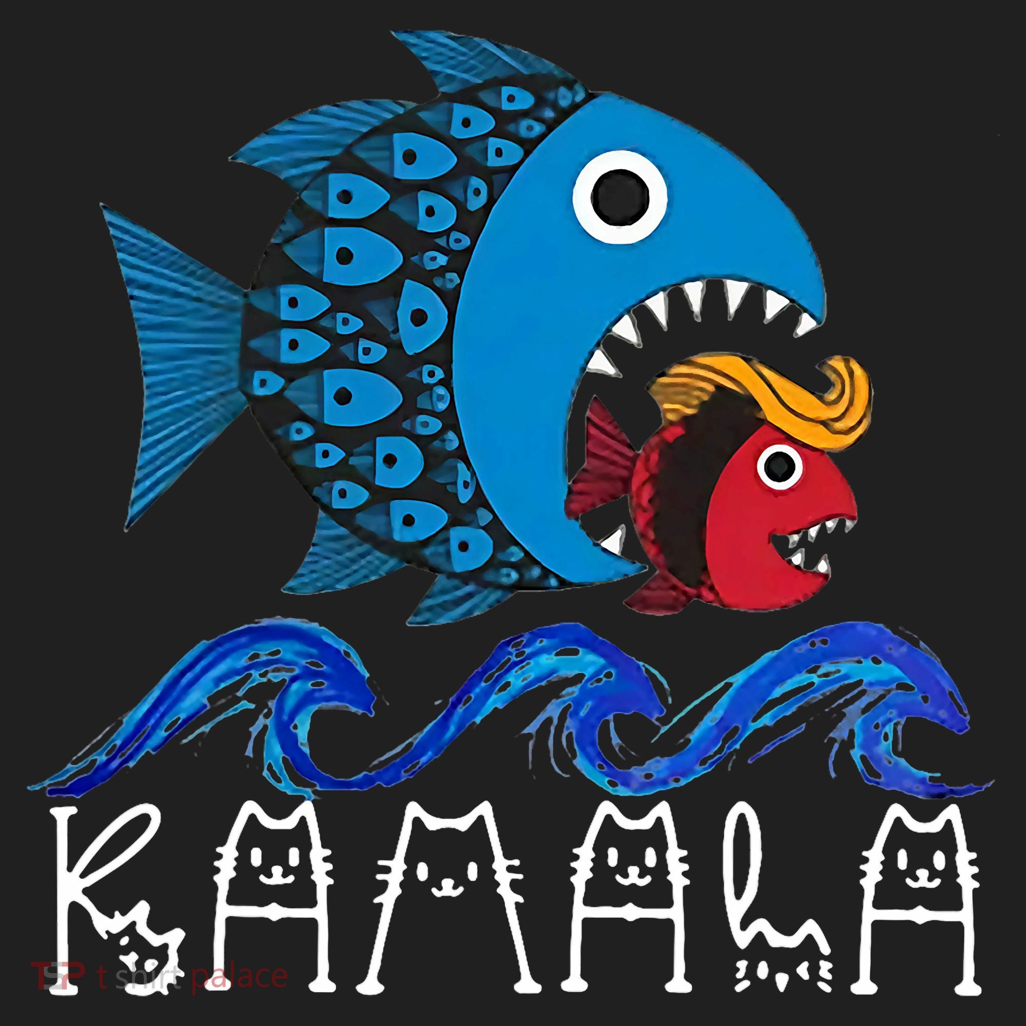 Kamala Fish Eat Fish Golf Towel