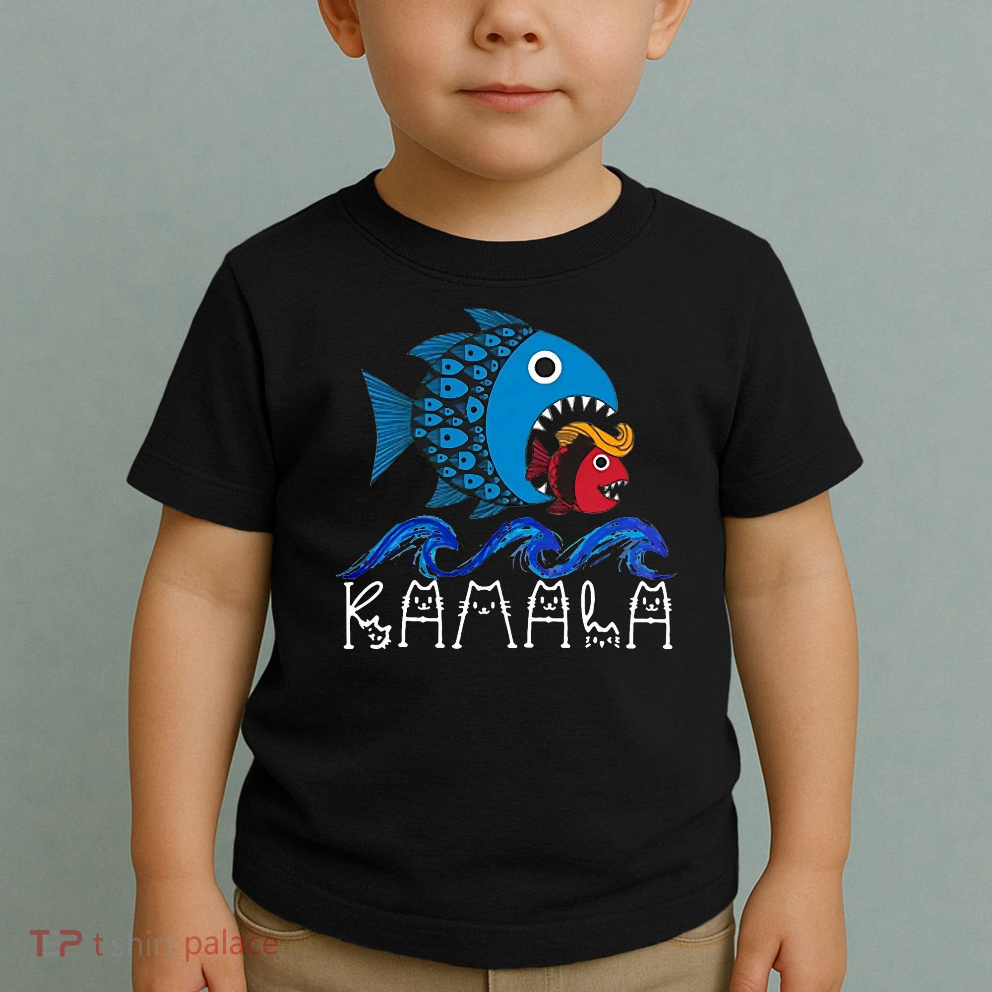 Kamala Fish Eat Fish Toddler T-Shirt