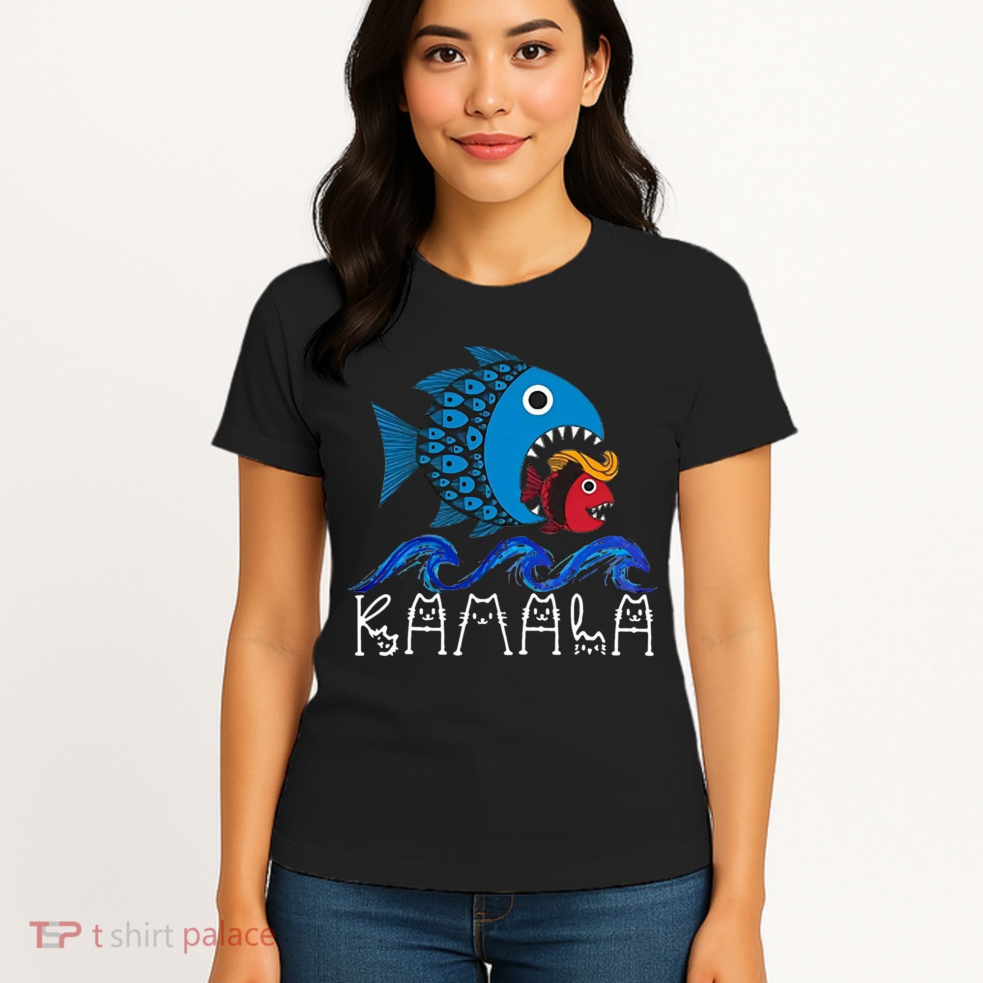 Kamala Fish Eat Fish Women's T-Shirt