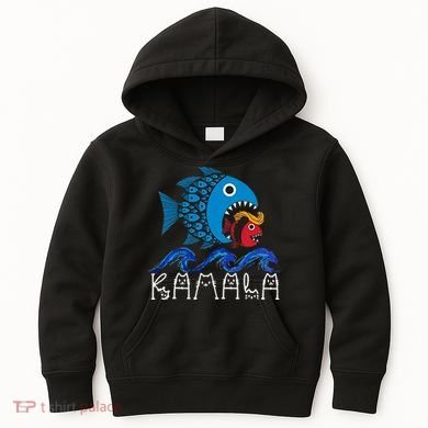 Kamala Fish Eat Fish Kids Hoodie