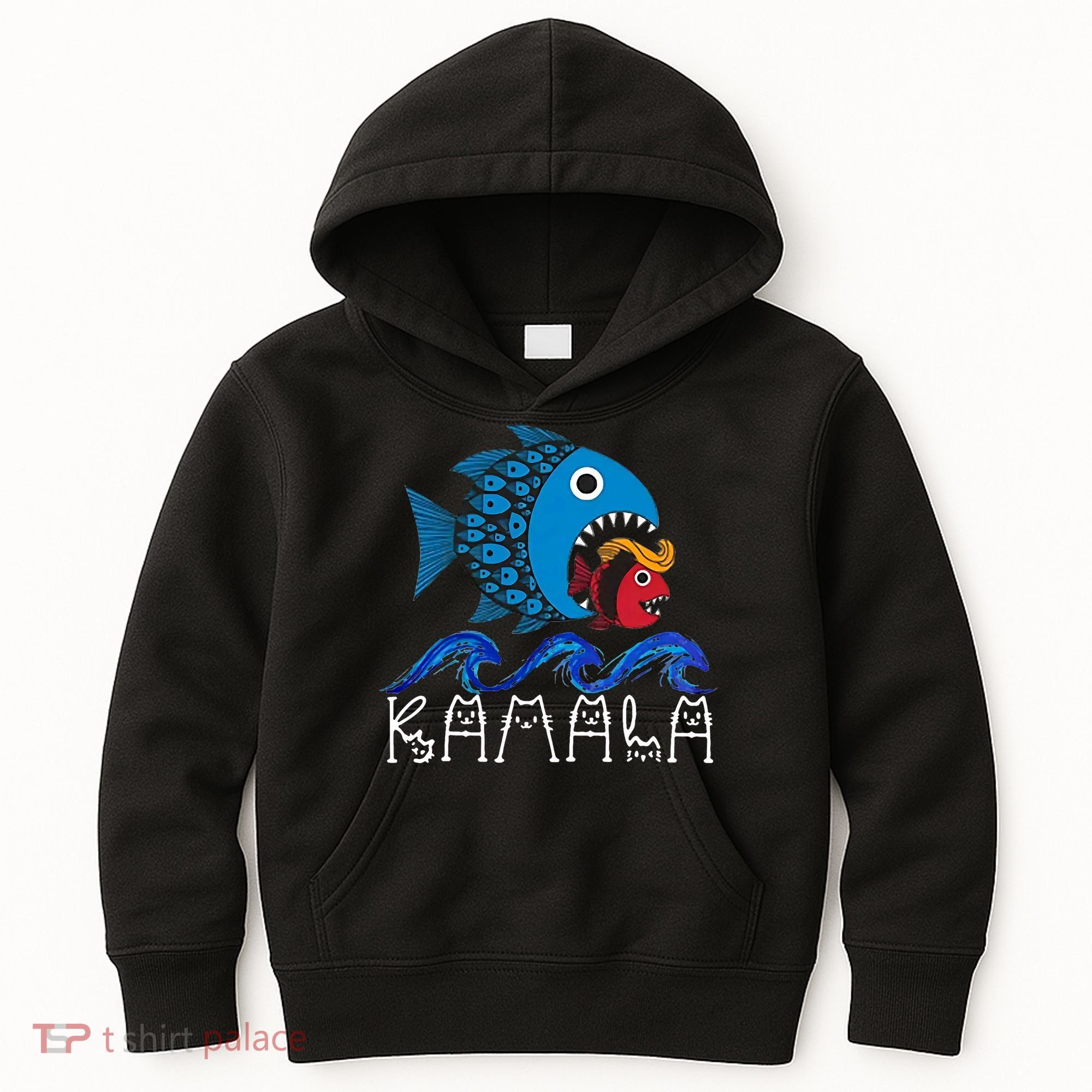 Kamala Fish Eat Fish Kids Hoodie