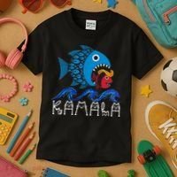 Kamala Fish Eat Fish Kids T-Shirt thumb 3