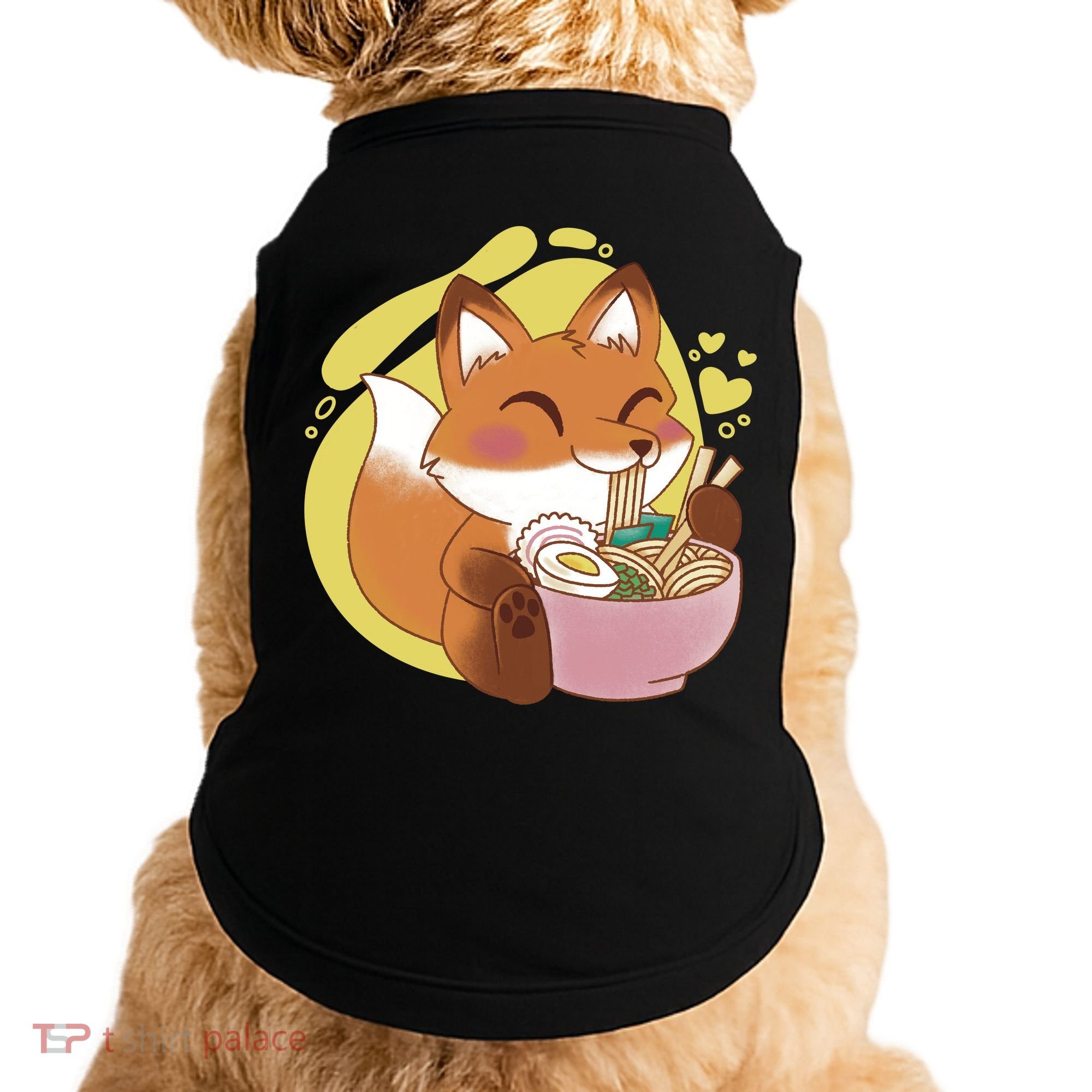 Kawaii Fox Eating Ramen Doggie Tank