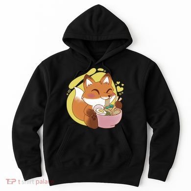 Kawaii Fox Eating Ramen Hoodie