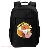 Kawaii Fox Eating Ramen Backpack thumb 0
