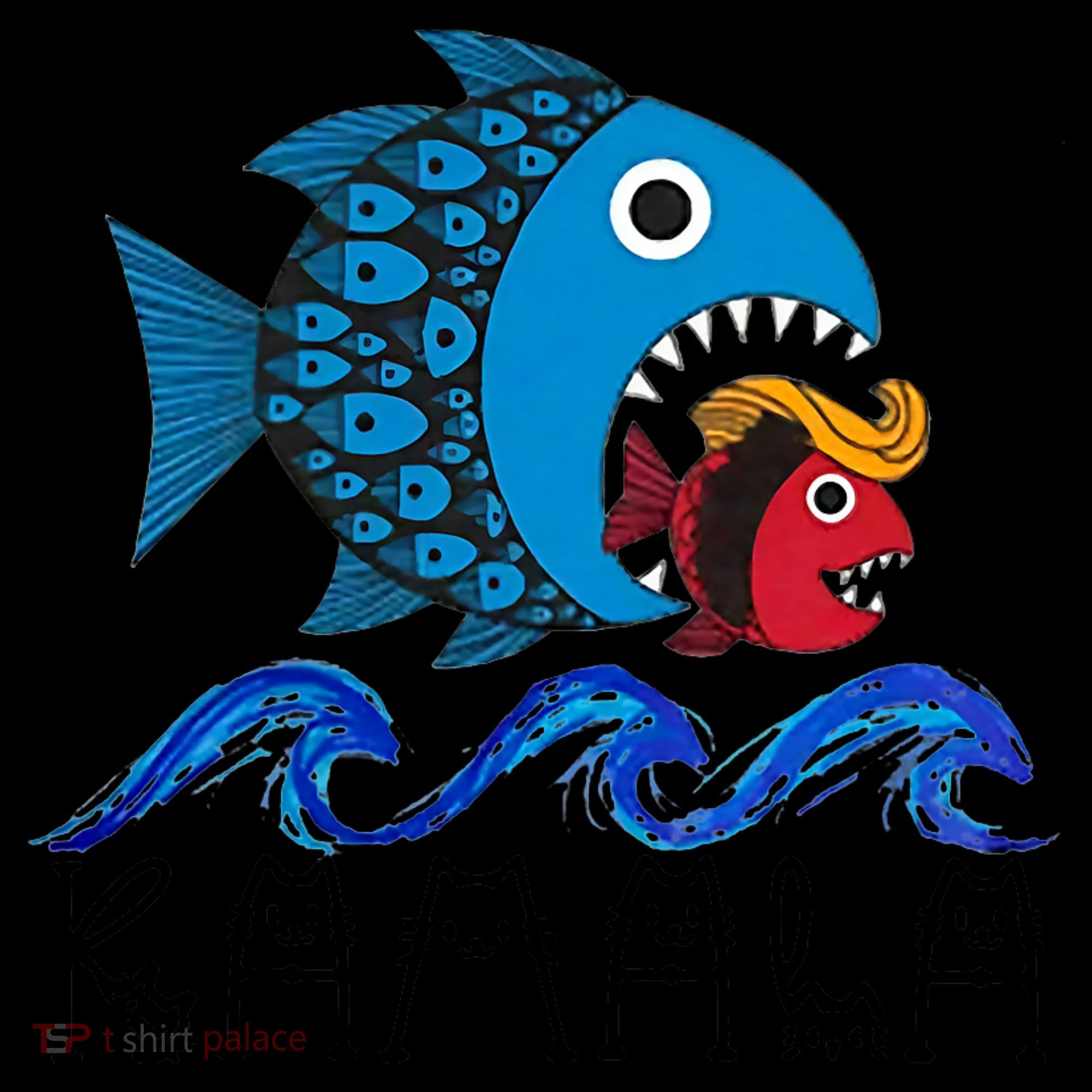 Kamala Fish Eat Fish Toddler Hoodie