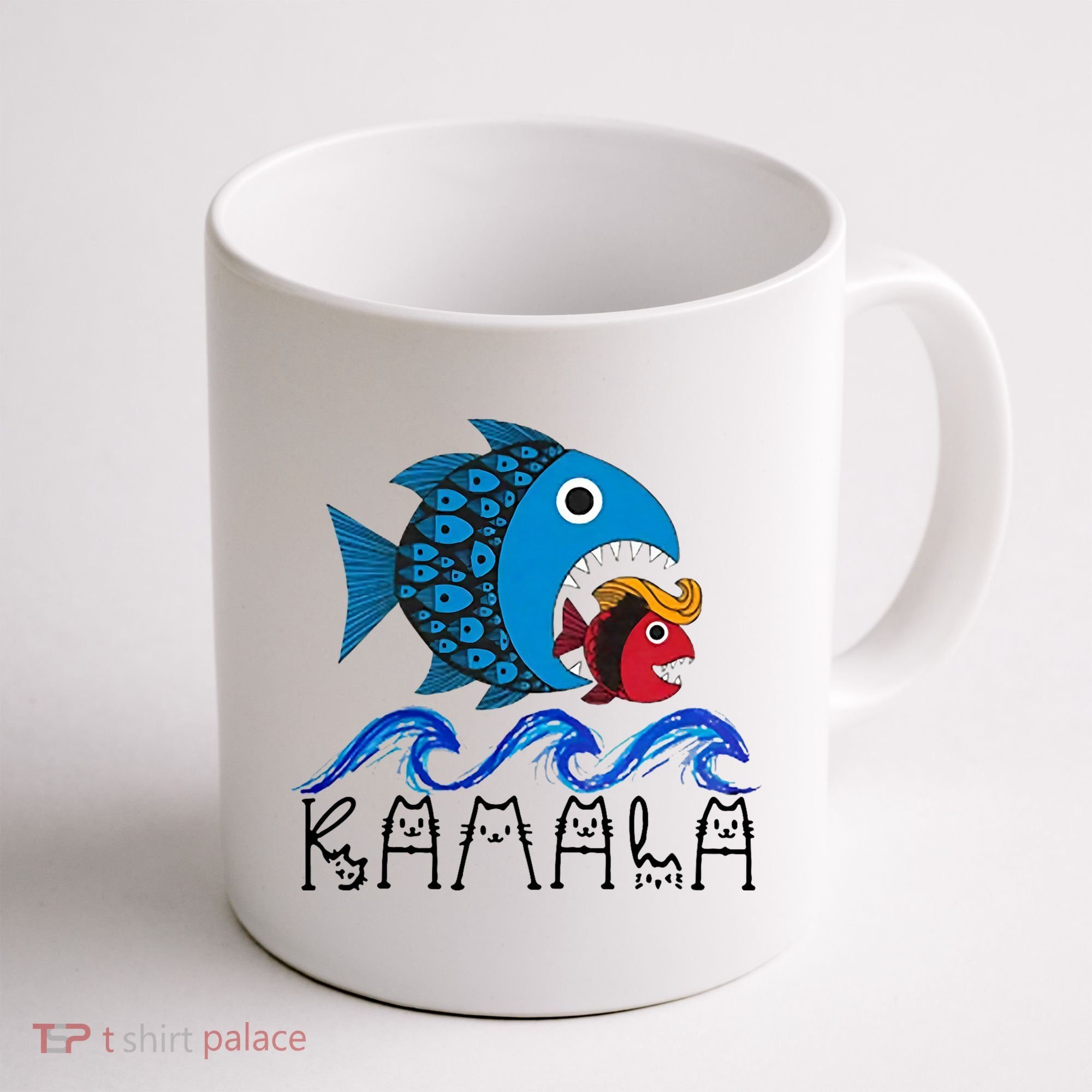 Kamala Fish Eat Fish Coffee Mug