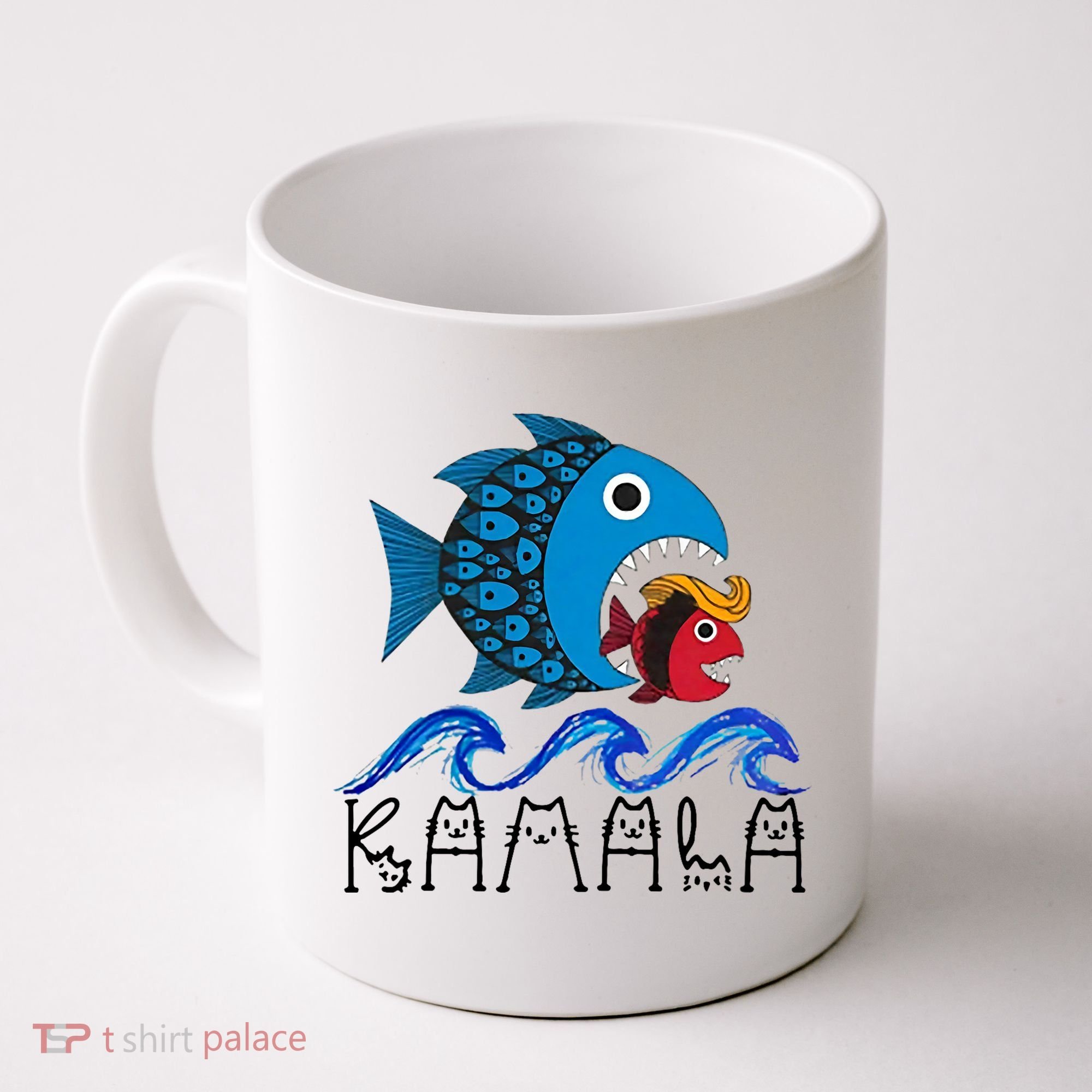 Kamala Fish Eat Fish Coffee Mug