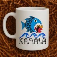 Kamala Fish Eat Fish Coffee Mug thumb 2