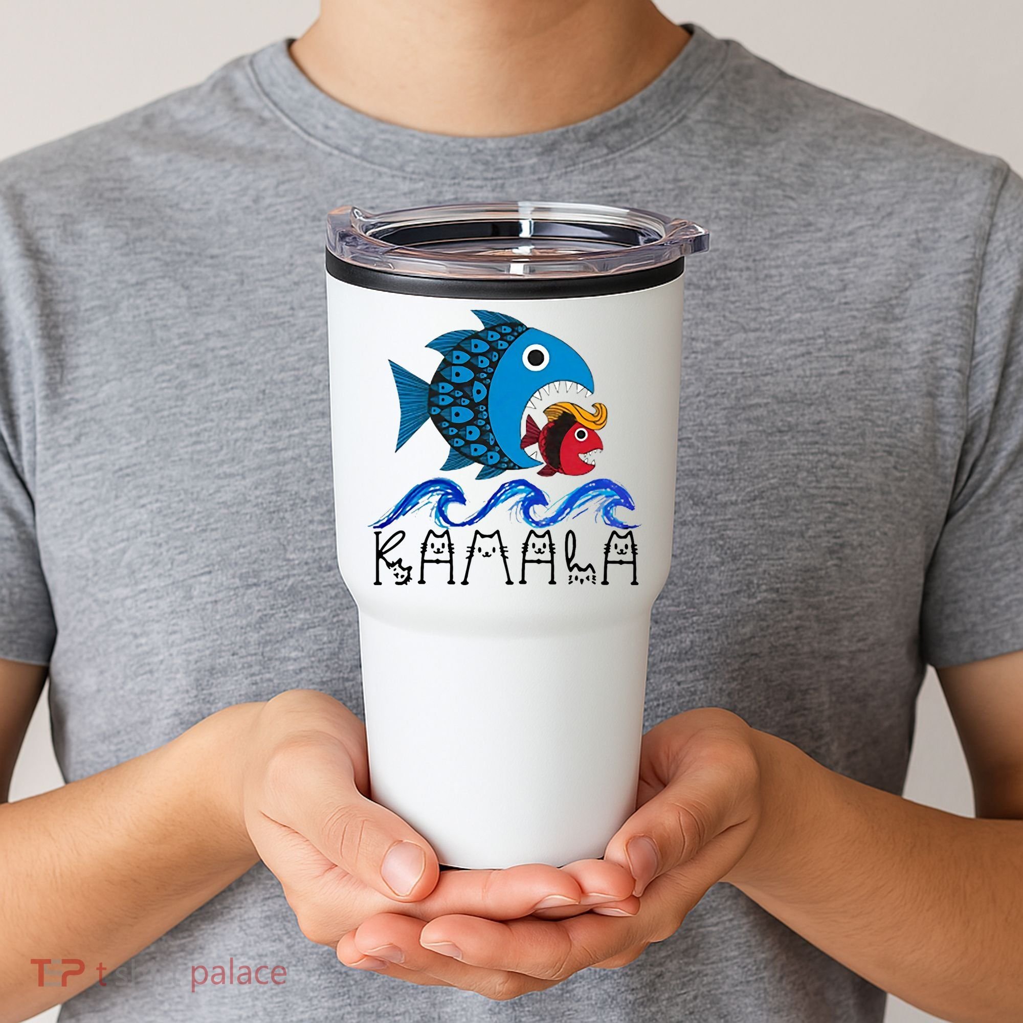 Kamala Fish Eat Fish Tumbler