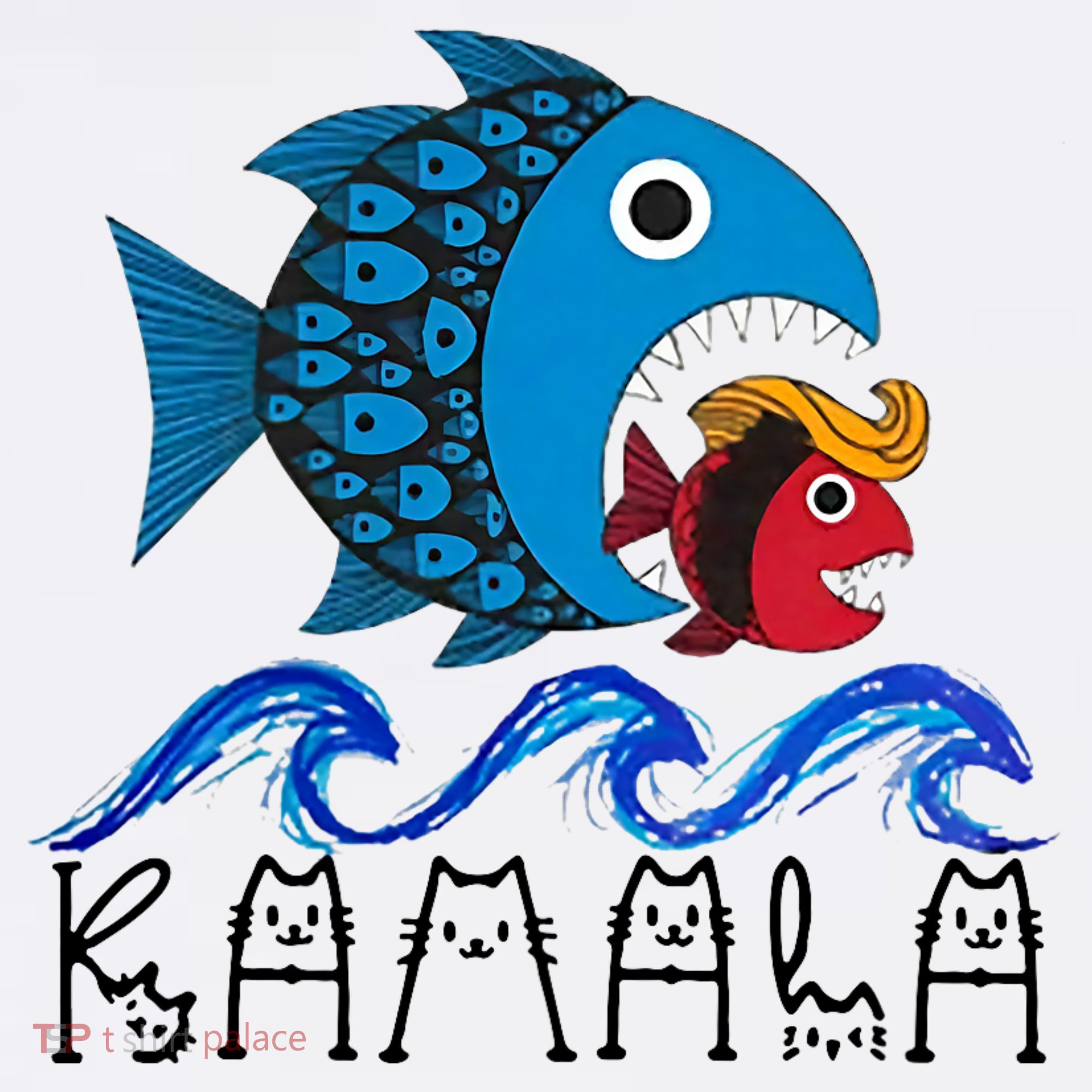 Kamala Fish Eat Fish Mousepad