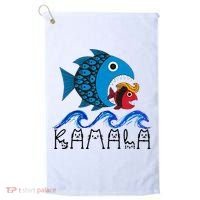 Kamala Fish Eat Fish Golf Towel thumb 0