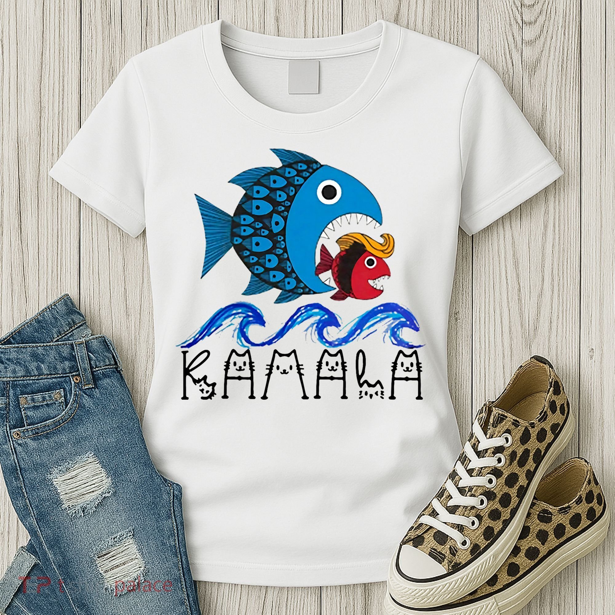 Kamala Fish Eat Fish Women's T-Shirt