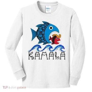 Kamala Fish Eat Fish Kids Long Sleeve Shirt
