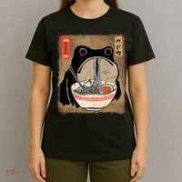 Kawaii Frog Eating Ramen Japanese Food Anime Teen T-Shirt thumb 4
