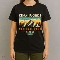 Kenai Fjords Est. 1980 Retro Alaska National Park T-Shirt thumb 4
