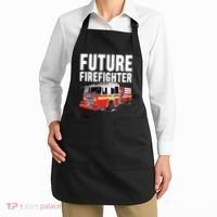 Kids Future Firefighter Fire Truck Theme Birthday Boy Apron thumb 2