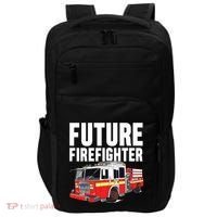 Kids Future Firefighter Fire Truck Theme Birthday Boy Impact Tech Backpack thumb 0