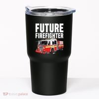 Kids Future Firefighter Fire Truck Theme Birthday Boy Tumbler thumb 0