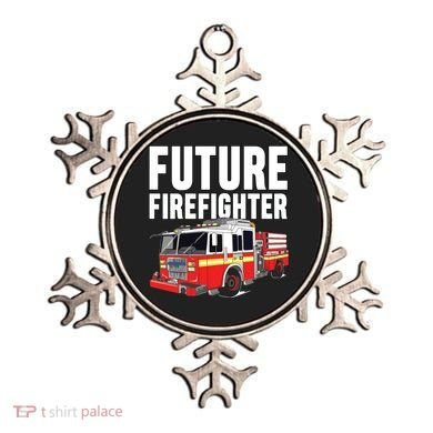 Kids Future Firefighter Fire Truck Theme Birthday Boy Ornament