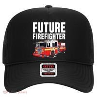 Kids Future Firefighter Fire Truck Theme Birthday Boy Hat thumb 0