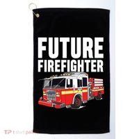 Kids Future Firefighter Fire Truck Theme Birthday Boy Golf Towel thumb 0