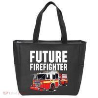 Kids Future Firefighter Fire Truck Theme Birthday Boy Tote Bag thumb 0
