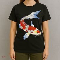 Koi Fish Funny Japanese Chinese Carp Breeder Women Gifts T-Shirt thumb 4
