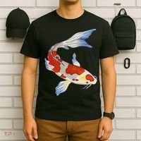 Koi Fish Funny Japanese Chinese Carp Breeder Women Gifts T-Shirt thumb 6