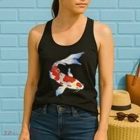 Koi Fish Funny Japanese Chinese Carp Breeder Women Gifts Women's Tank Top thumb 2