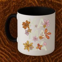 Kamala Flowers Groovy Retro Cute Gift Coffee Mug thumb 2