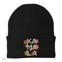 Kamala Flowers Groovy Retro Cute Gift Beanie thumb 0