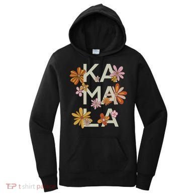 Kamala Flowers Groovy Retro Cute Gift Women's Hoodie