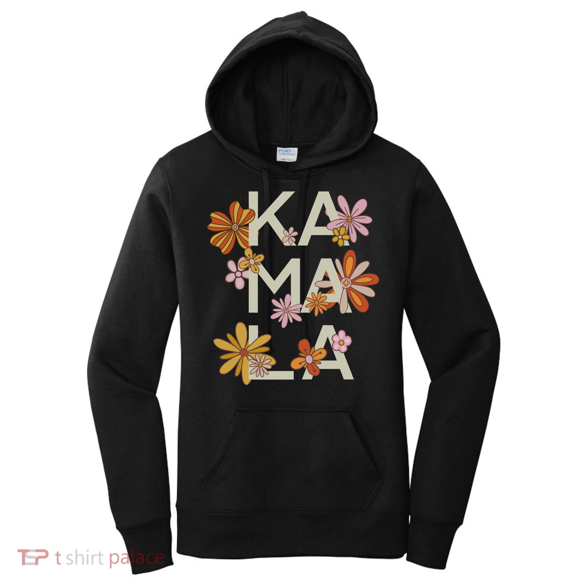 Kamala Flowers Groovy Retro Cute Gift Women's Hoodie